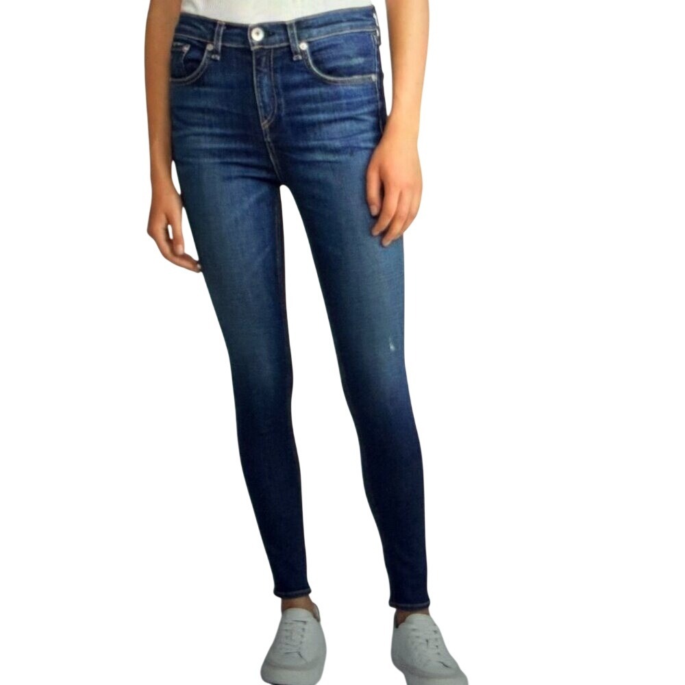 rag & bone High Rise Skinny Jeans 29 Elton Blue